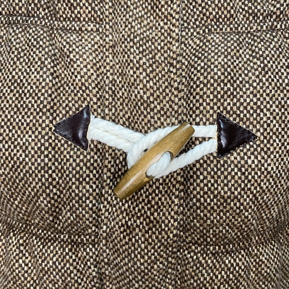 TimeOut brown and plaid zip up button up fall vest. - Picture 6 of 11